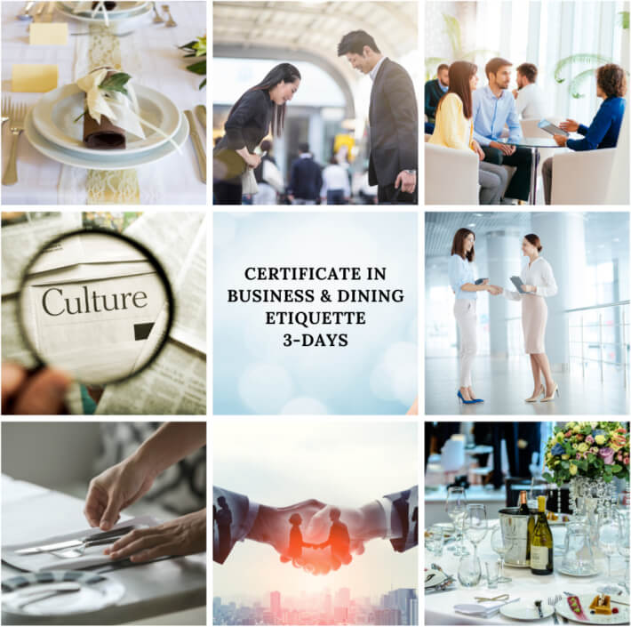 Certificate in Business & Dining Etiquette Trainer Program